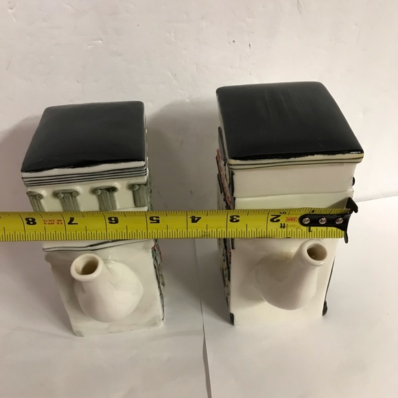 2 Vintage Square Teapots Hand painted porcelain Ceramic Heavy Glaze - Picture 9 of 9